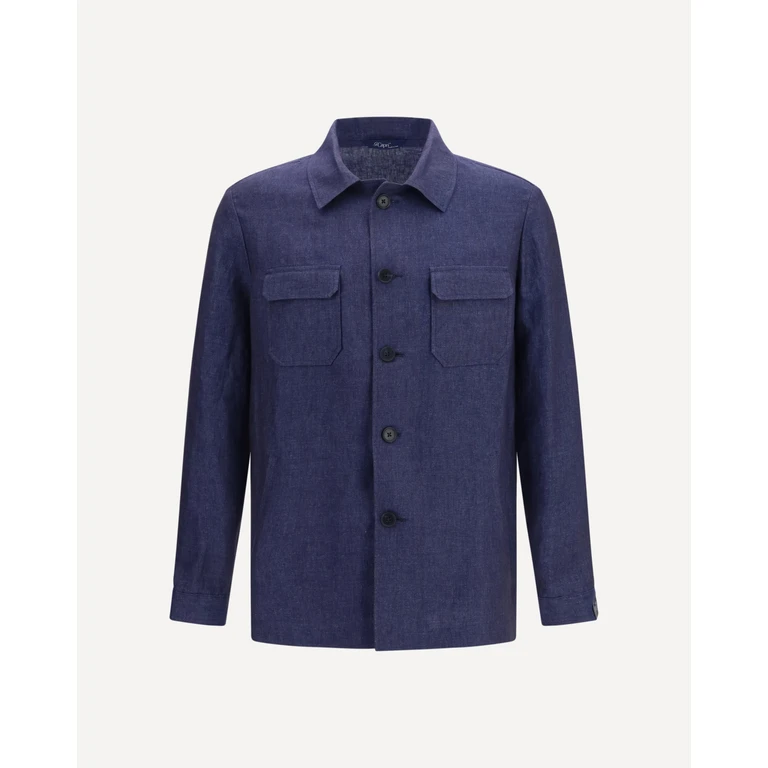 GI CAPRI Linen Shirt with button closure Male 56