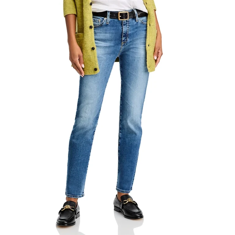 Ag Mari High Rise Slim Straight Jeans in 15 Years Shoreline