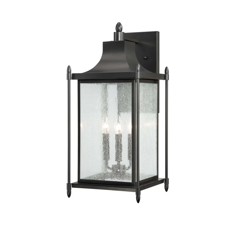 Savoy House Dunnmore 3-Light Outdoor Wall Lantern in Black - 5-3453-BK