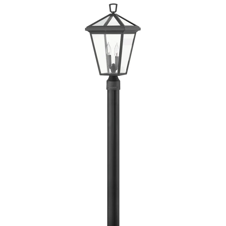 Museum Black LED Post Top or Pier Mount Lantern from the Alford Place Collection