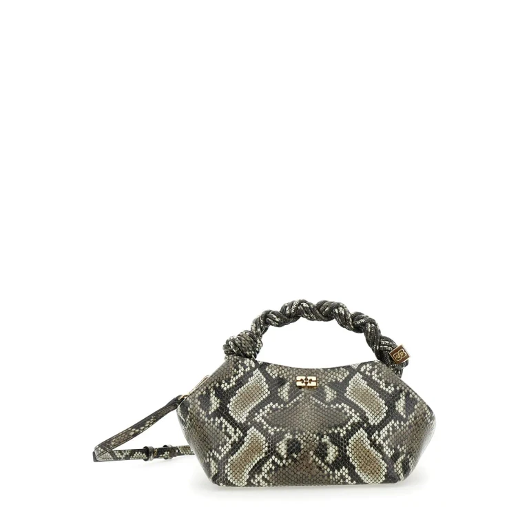 Ganni Small Bou Snake Handbag