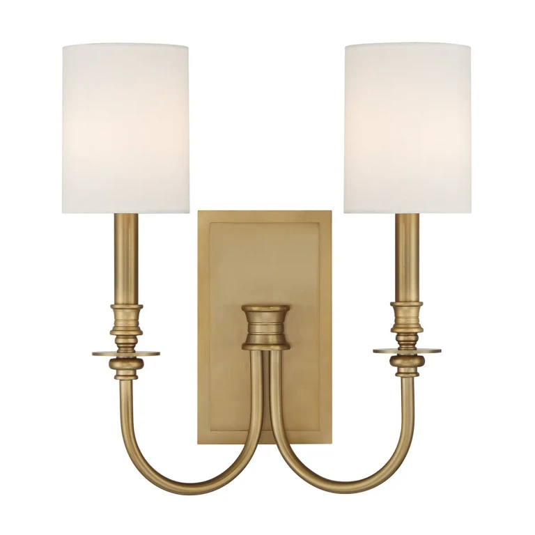 Aged Brass Wall Sconce from the Lloyd Collection
