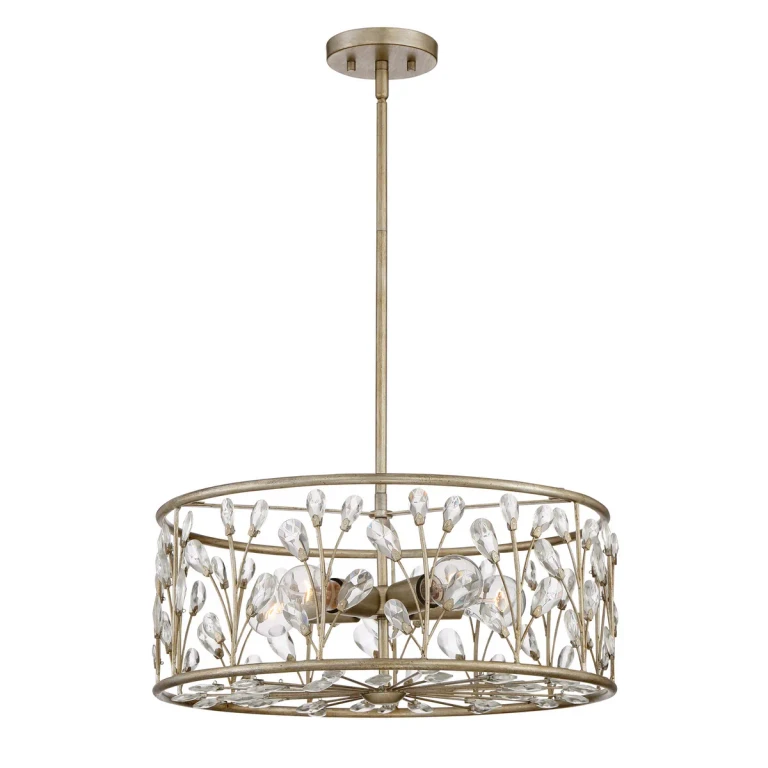 Meadow Lane 5-Light Pendant in Vintage Gold