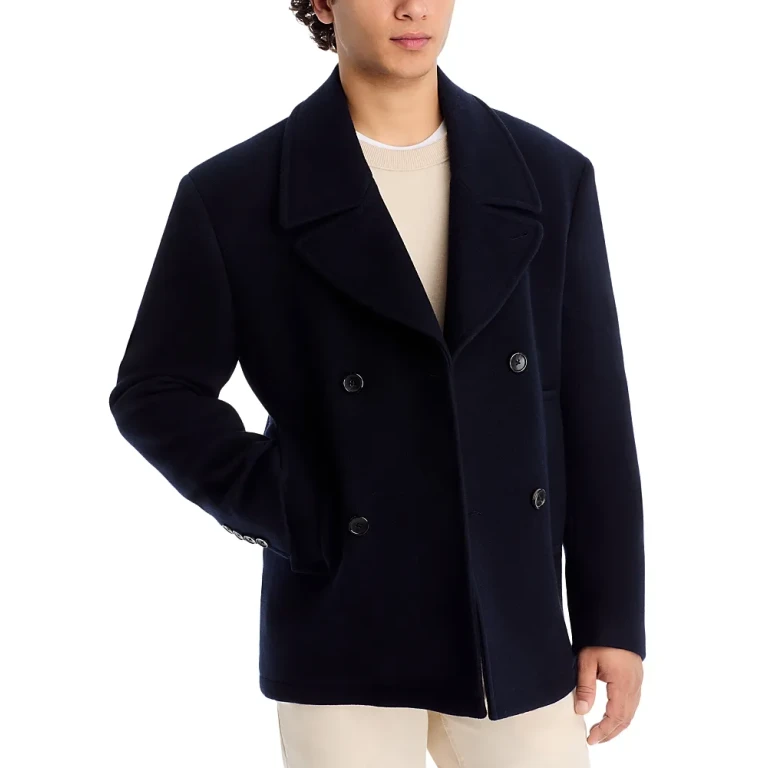 Cardinal Of Canada Wool & Cashmere Double Breasted Peacoat