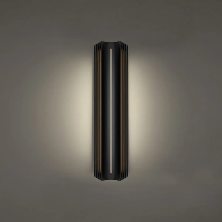Black LED Outdoor Wall Sconce from the Kane Collection