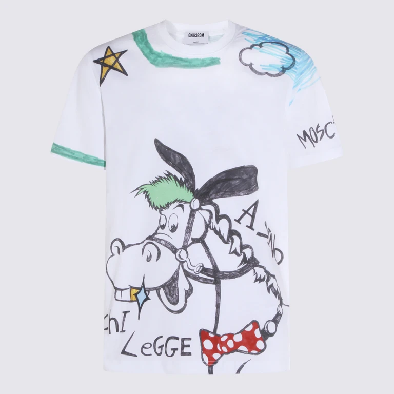 Moschino T-shirts and Polos White _co - Men