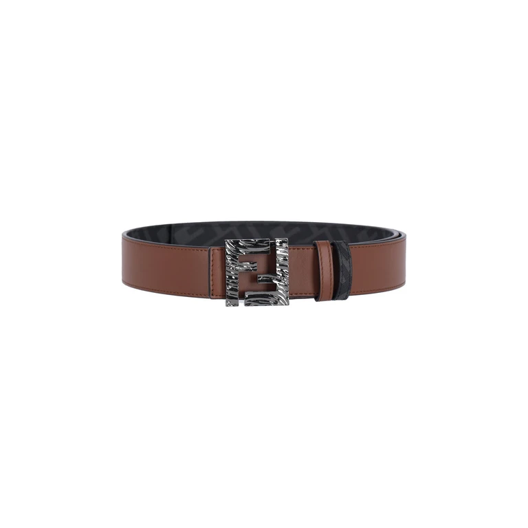 Fendi Belts Brown Calf Leather - Men