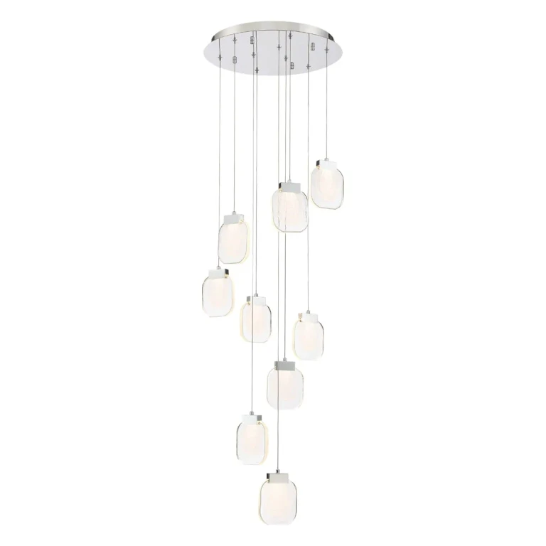 Chrome LED Chandelier from the Paget Collection