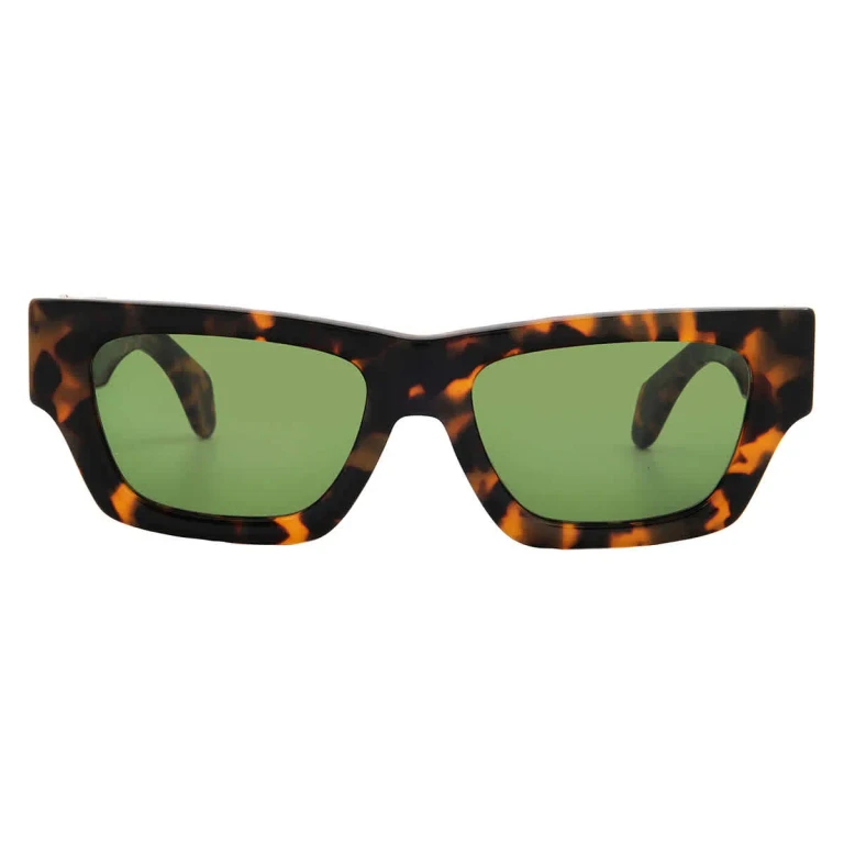 Palm Angels MAGNOLIA Green Square Unisex Sunglasses PERI10JS 6055 53
