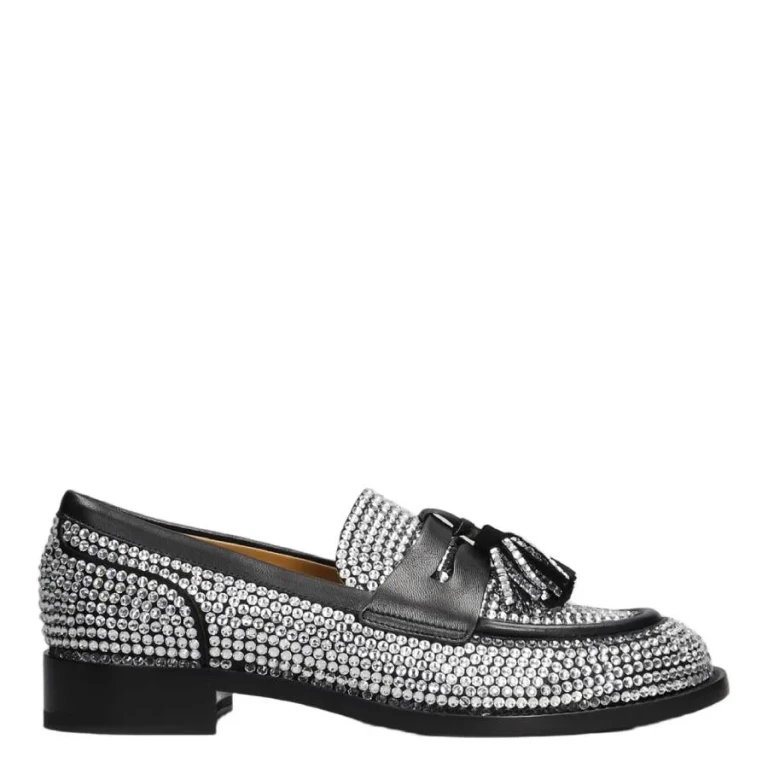 Rene Caovilla Rhinestone-Embellished Morgana Loafers