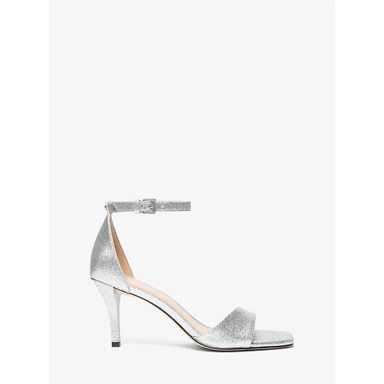 Michael Kors Jaida Heelend Sandal Metallic Calf Leather Shoe - Women