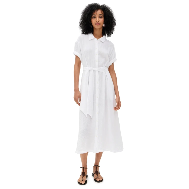 XIRENA Caylin Dress White L