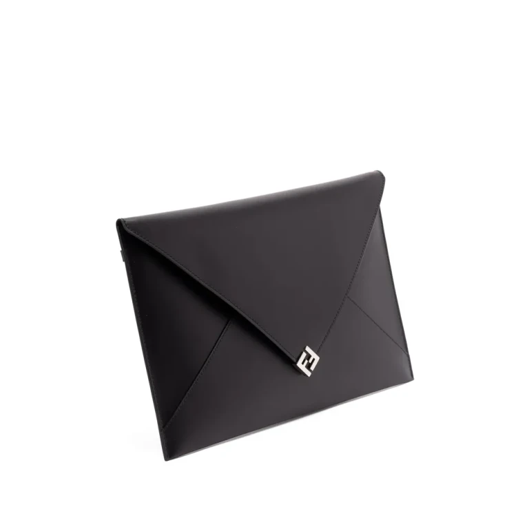 Pochette Fendi Large FF con bottone a pressione