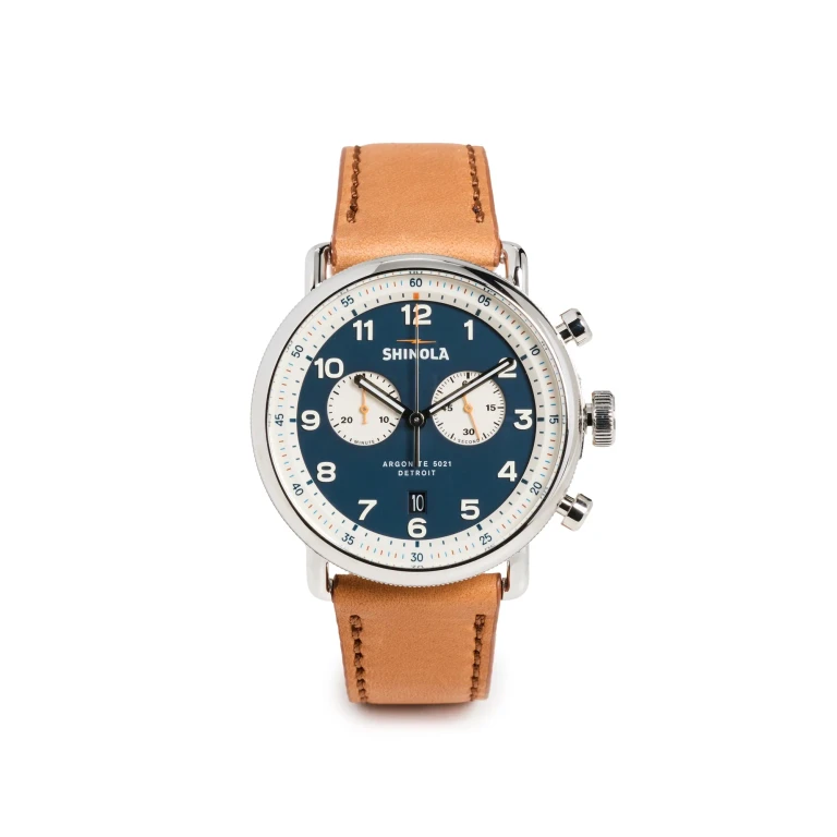 Shinola Canfield C56 43mm Watch cntnetlblu 43mm