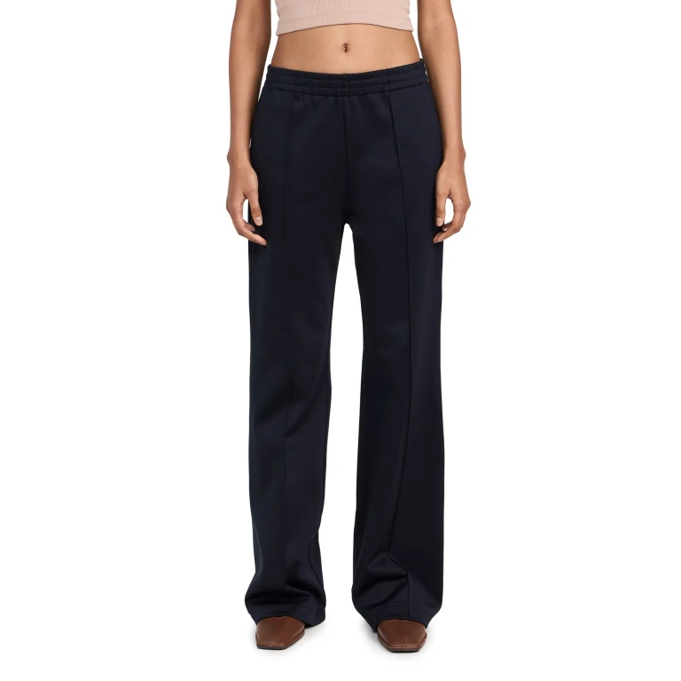 Tibi Active Knit Scottie Jogger Pants Navy L