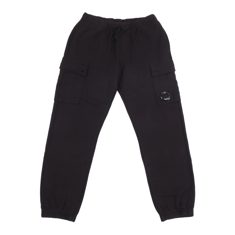 Cp Company Kids Long Pants Black Cotton