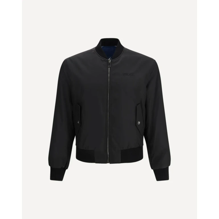 Blusão reversível Versace para homem, tamanho 52