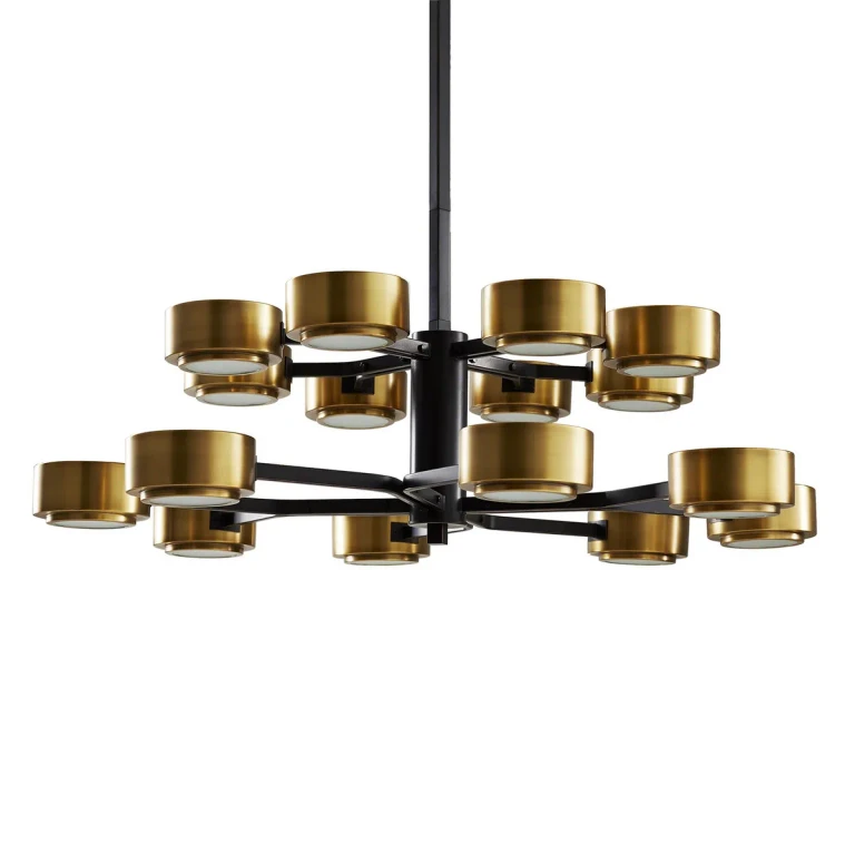 Jalen 16-Light Chandelier in Vintage Brass