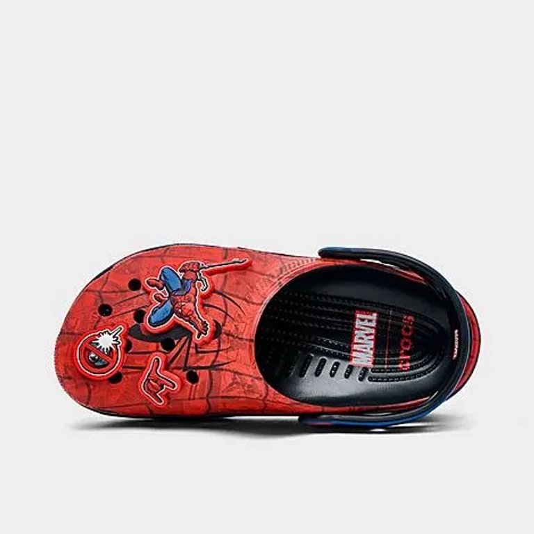 Little Kids Spider-Man Classic Clog Shoes in Red/Blue Size: 1.0