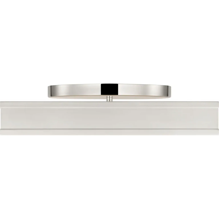 Polished Nickel Polished Nickel LED Semi Flush Mount from the Dupont Collection