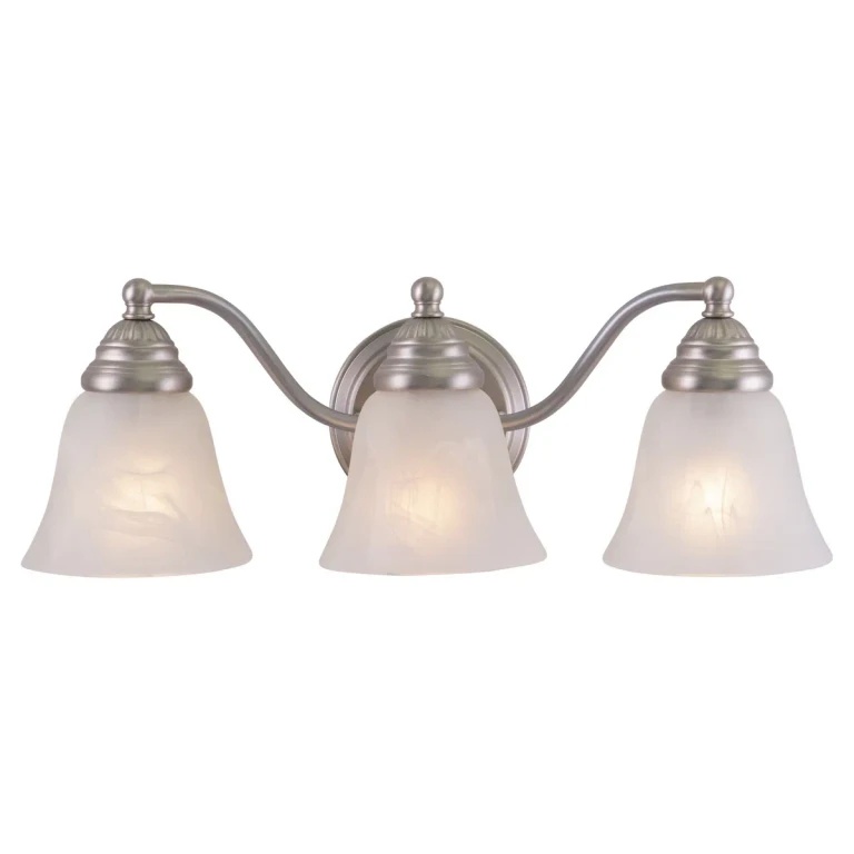 Standford 3-Light Bathroom Vanity Light in Brushed Nickel