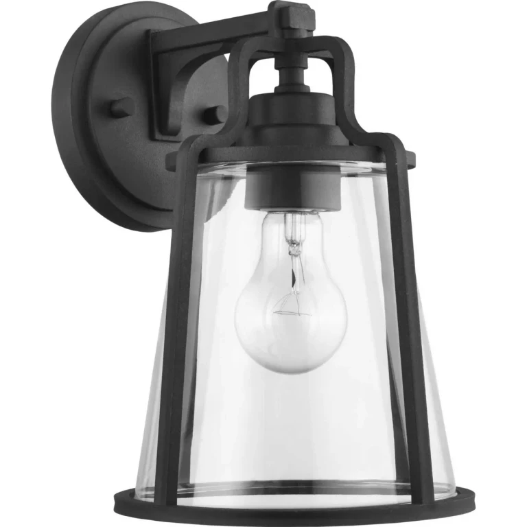Black One Light Wall Lantern from the Benton Harbor Collection