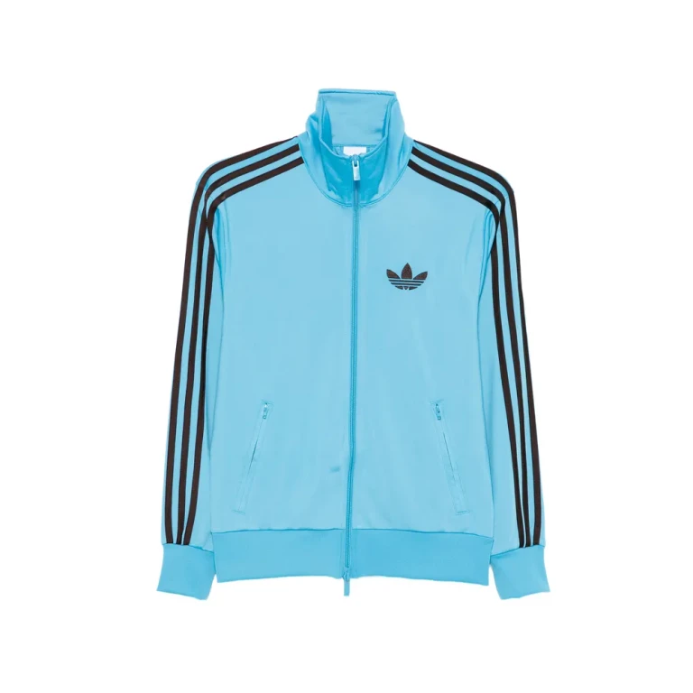 Maglia con zip e tre strisce Adidas
