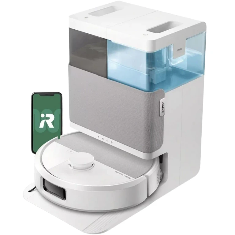 iRobot Roomba Plus 505 Vacuum Mop Robot w/ AutoWash Dock - White