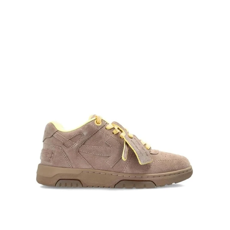 Off-White Out Of Office Leather Sneakers Brown - Women