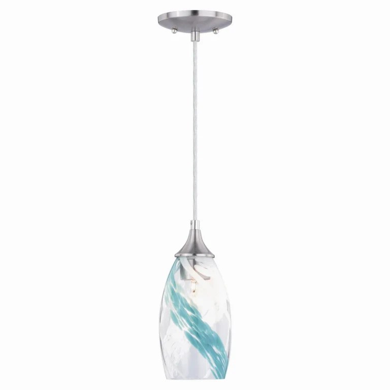Satin Nickel One Light Mini Pendant from the Milano Collection