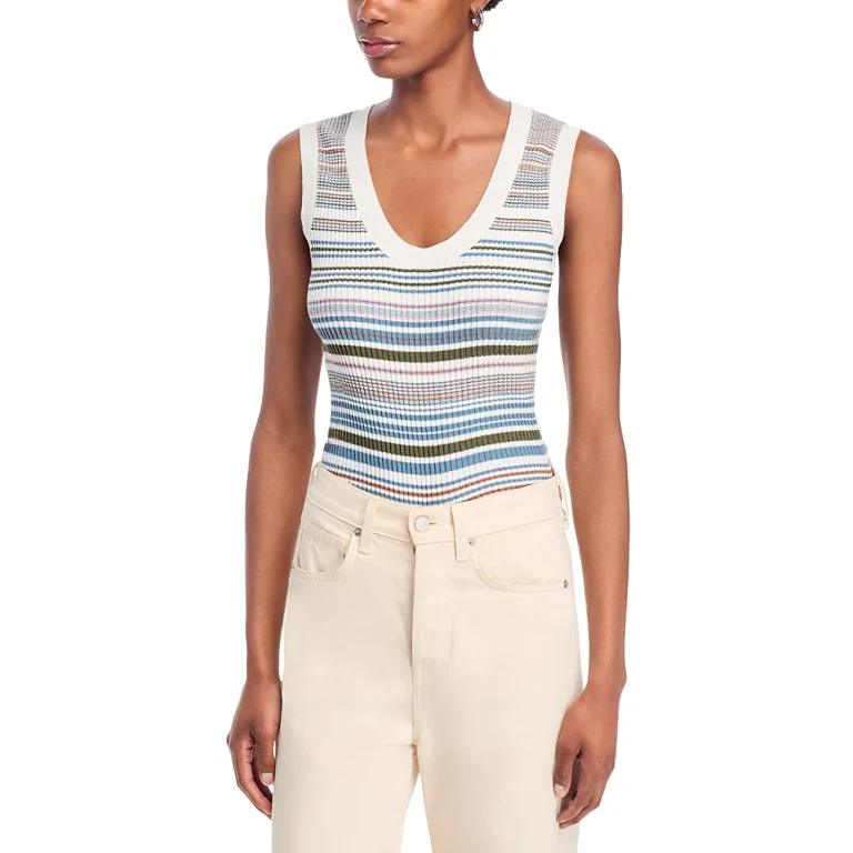 Veronica Beard Ezinna Stripe Knit Tank