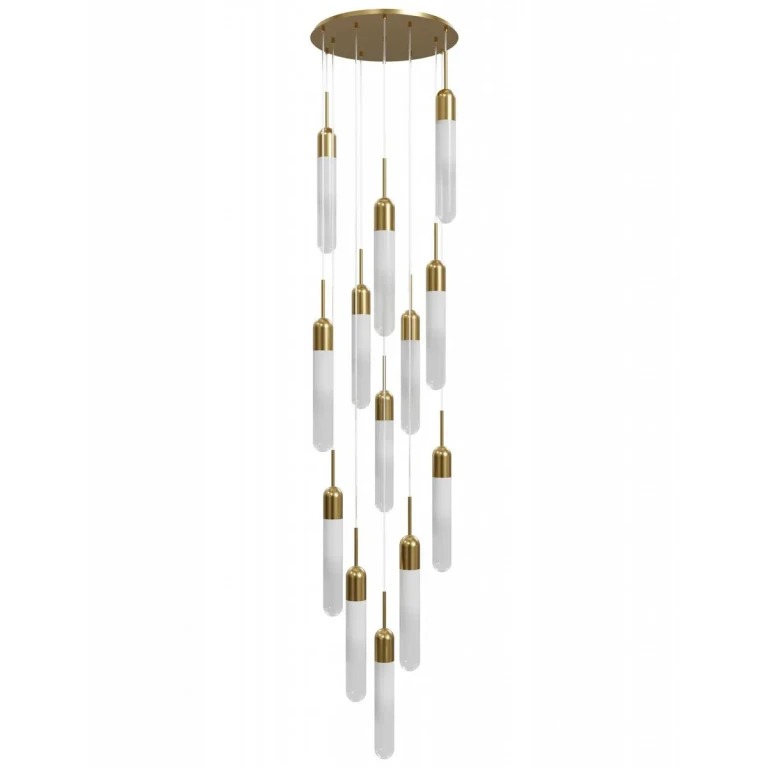 Aged Brass Pendant from the Tribeca Collection