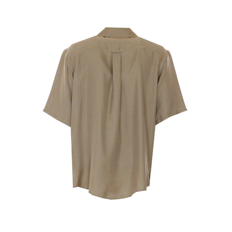 Saint Laurent Shirts Green Silk - Men