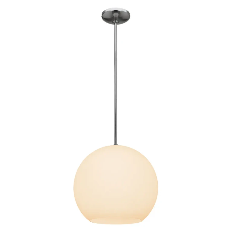 Brushed Steel LED Pendant from the Nitrogen Collection