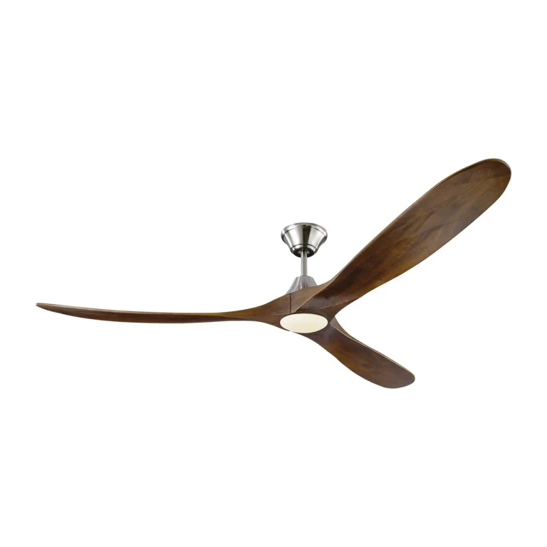 Brushed Steel 60"Ceiling Fan from the Maverick Collection