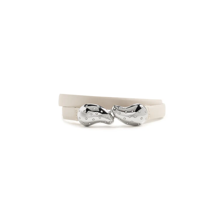 Altuzarra Bean Skinny Belt Ivory M