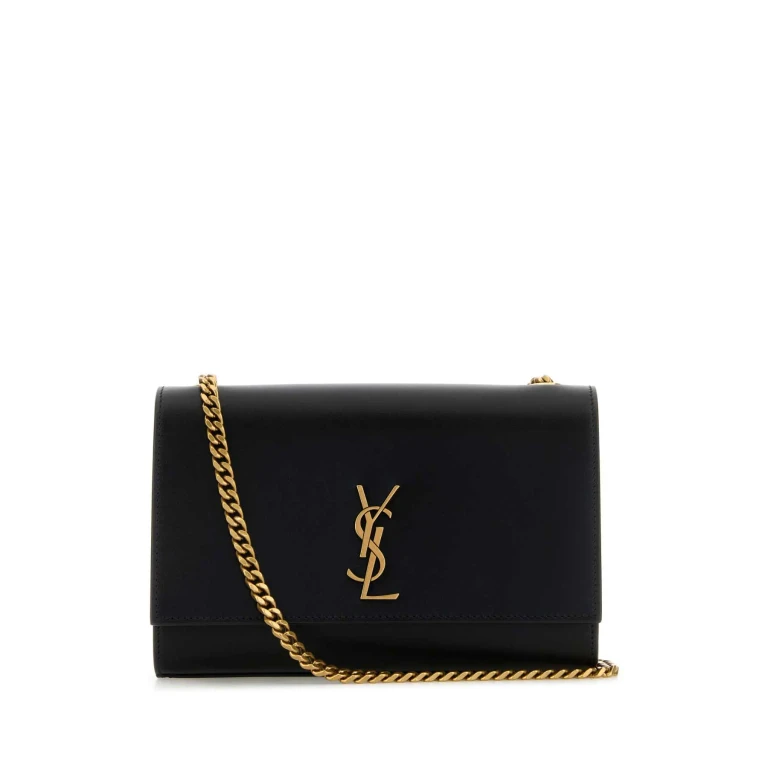 Saint Laurent Black Leather Kate Crossbody Bag