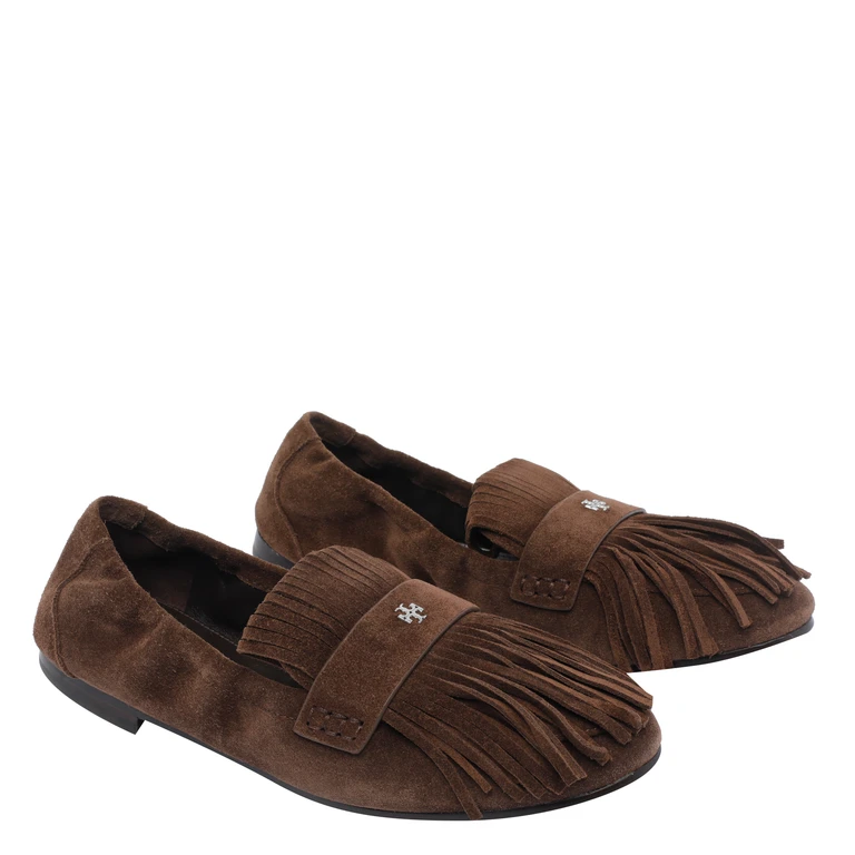 Tory Burch Flat Shoes Brown Upper: Bovine Suede - Women