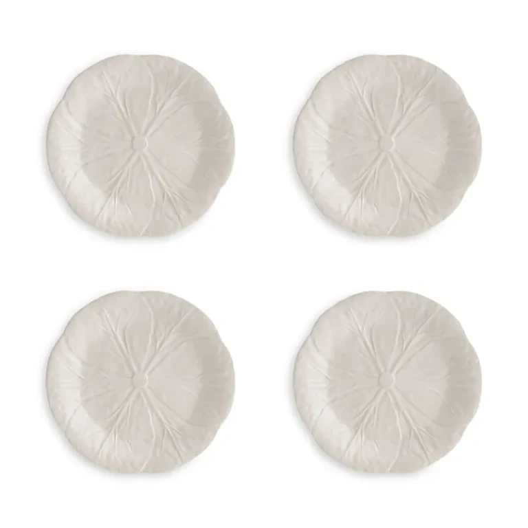 Bordallo Pinheiro Cabbage Dessert Plate, Set of 4