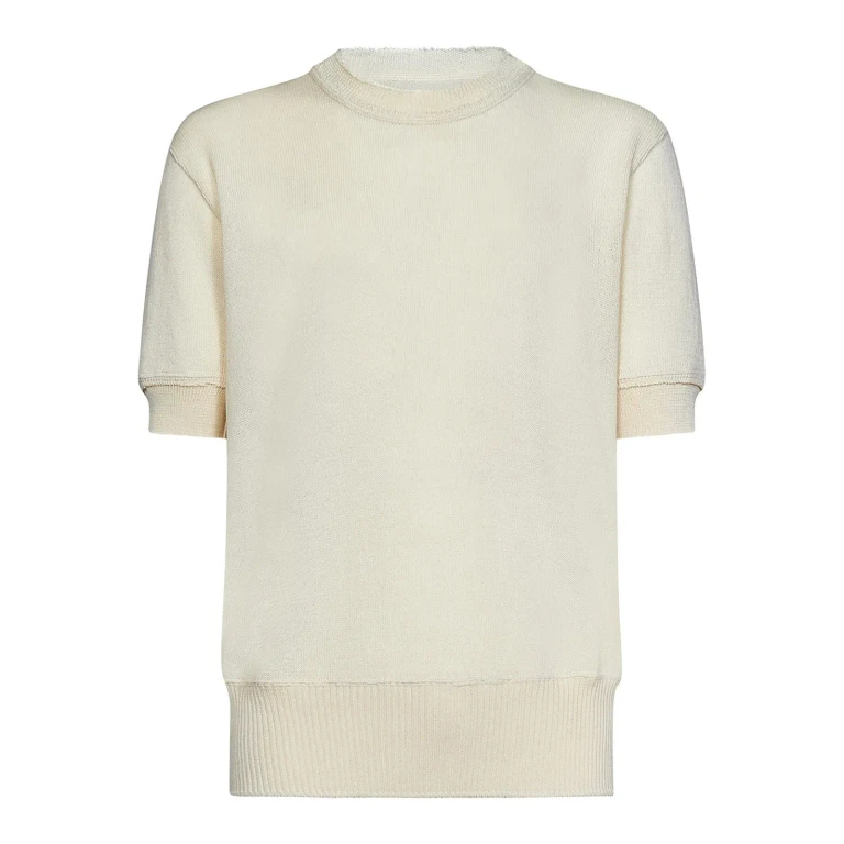 Maison Margiela Pull Col Rond - Blanc
