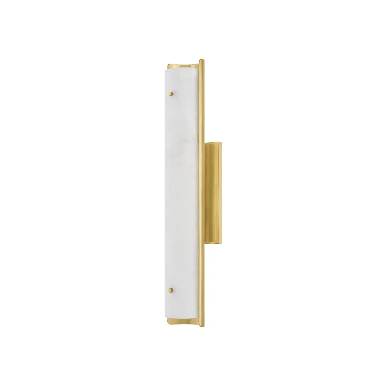 Aged Brass LED Wall Sconce from the Lucio Collection