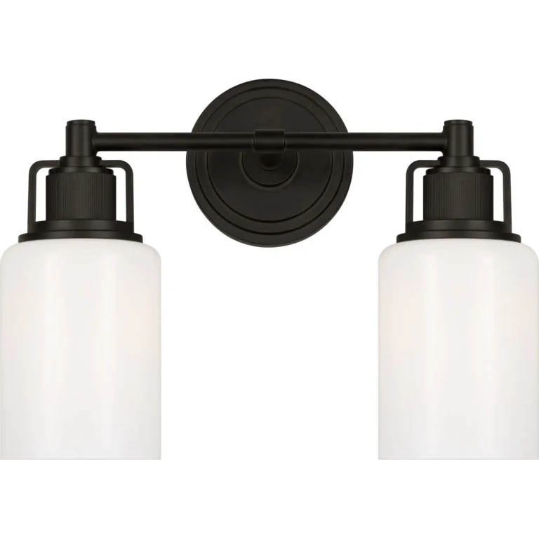 Aged Iroged Iron Bathroom Vanity Light from the Ashford Collection