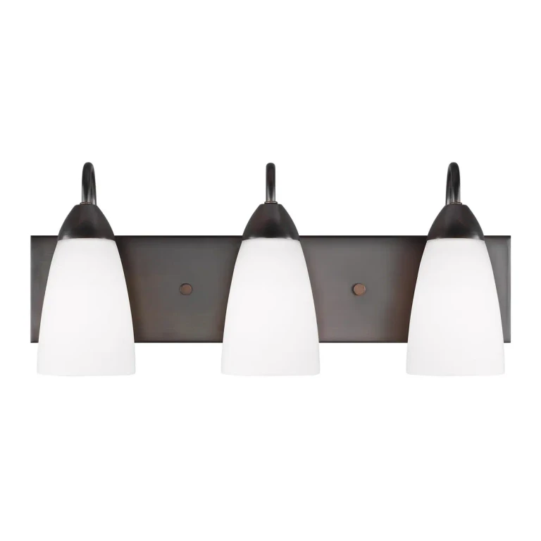 Seville 3-Light Bathroom Vanity Light in Bronze