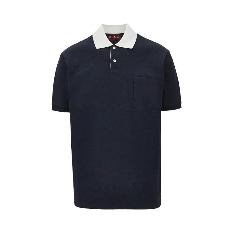 GUCCI Stretch piquet polo shirt Man S
