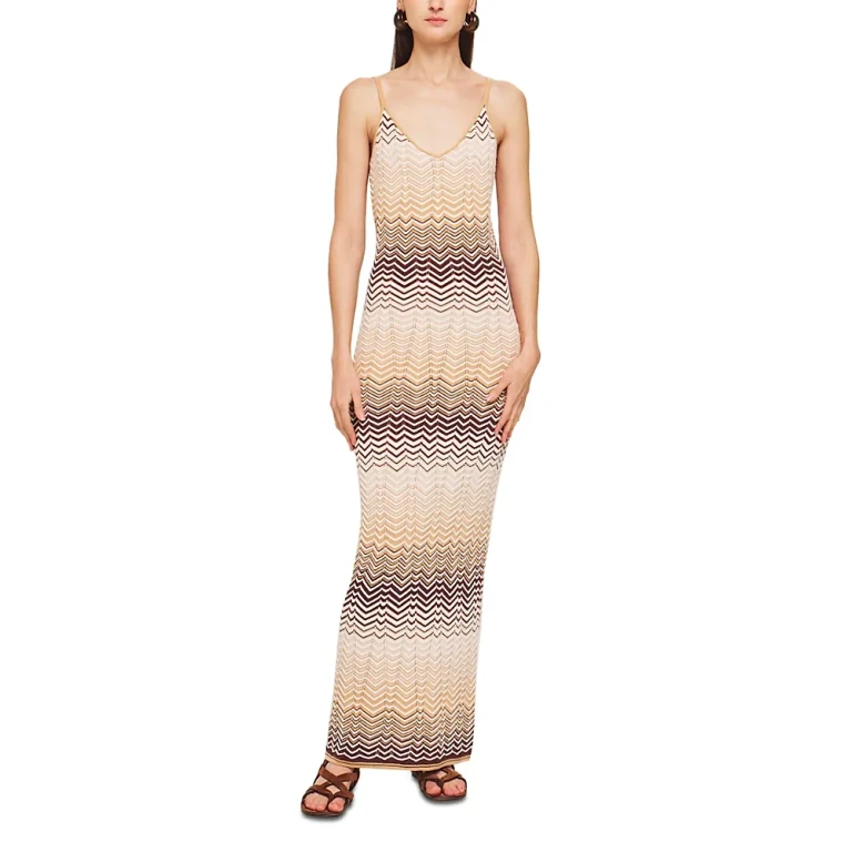 Ronny Kobo Vuolo Wavy Knit Dress