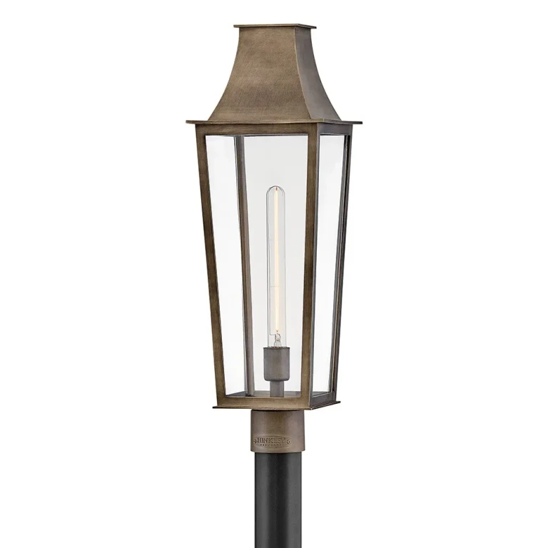 Burnished Bronze LED Post Mount from the Georgetown Collection