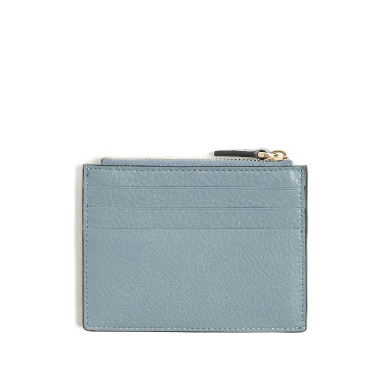 Valentino Garavani Wallets Grey Calf Leather - Women
