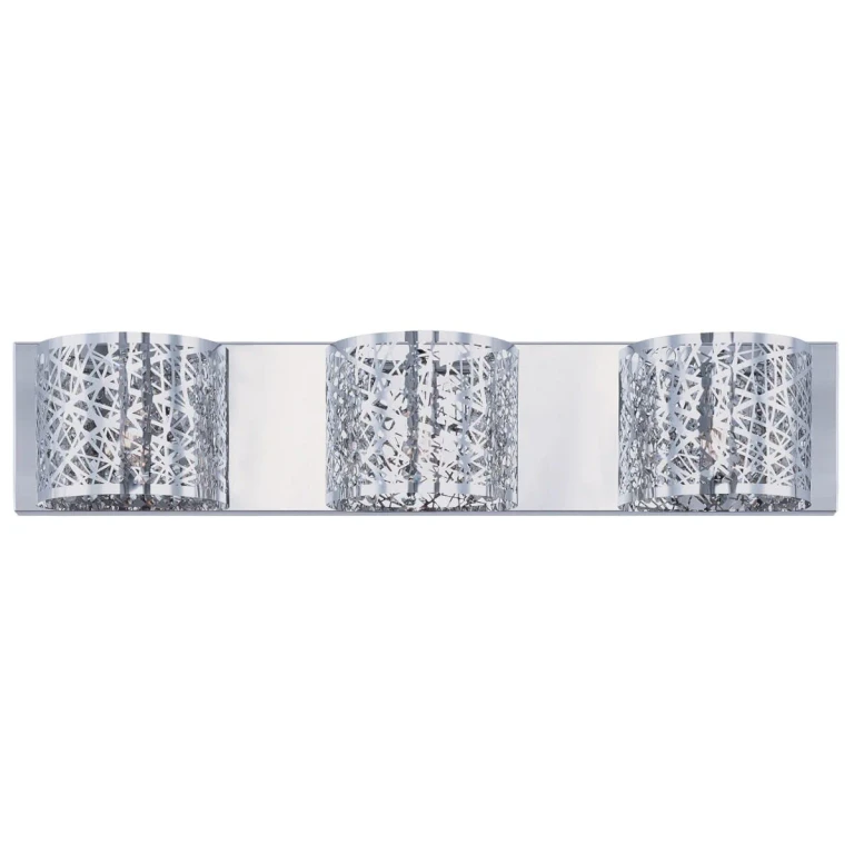 ET2 Inca 3-Light Bathroom Vanity Light, Polished Chrome
