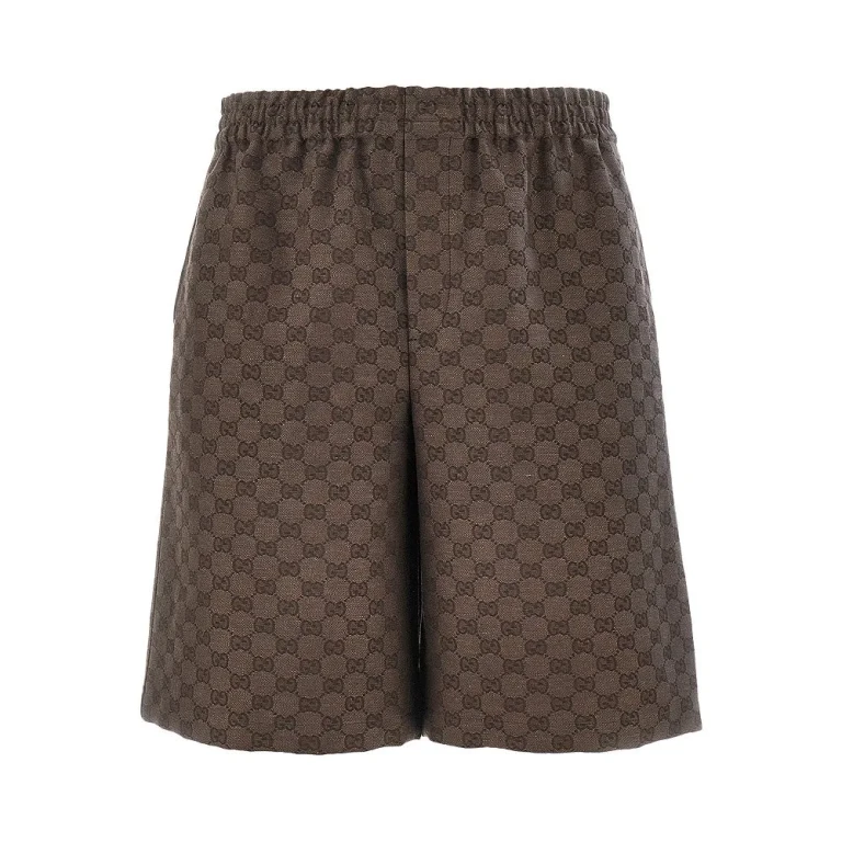 Pantalones cortos Gucci GG Supreme de mezcla de lino