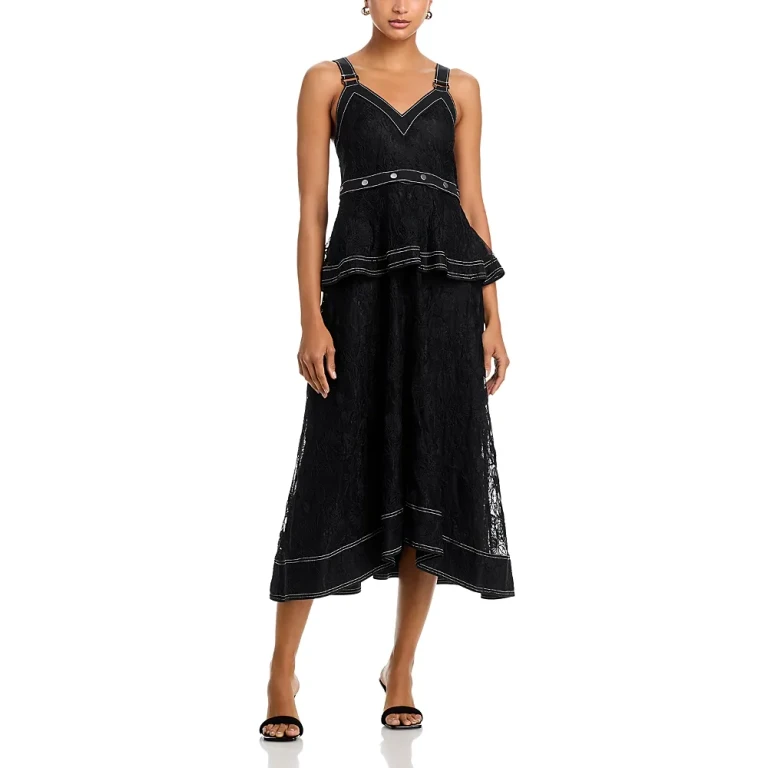 3.1 Phillip Lim Floral Dimensional Lace Dress
